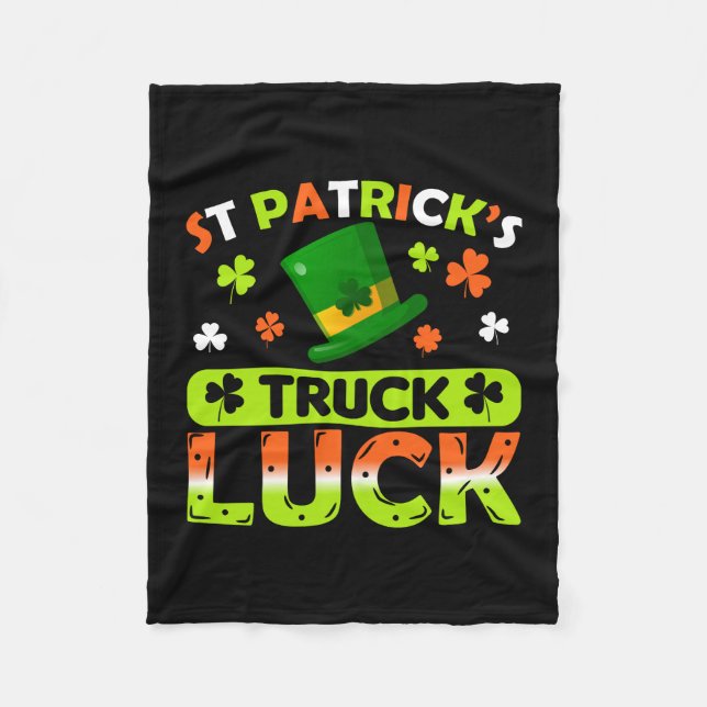 St Patrick S Lastbil Tur Fleecefilt (Framsidan)