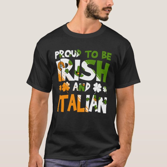 St Patrick s Paddys Day irländska italienska gröna T Shirt (Framsida)