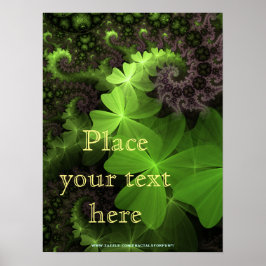 St Patrick Shamrock Fält Poster