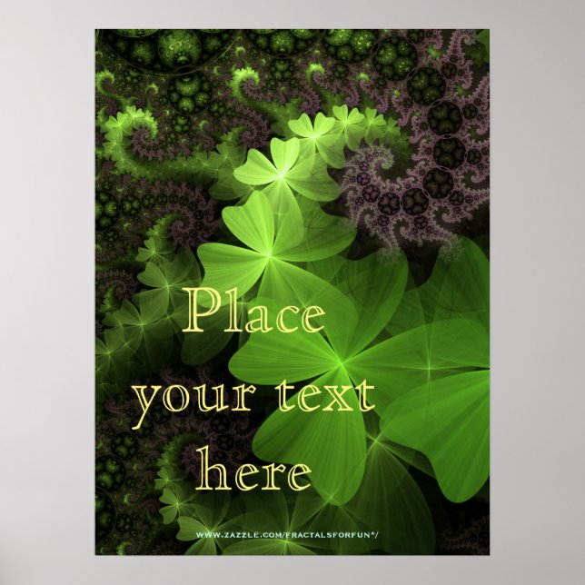 St Patrick Shamrock Fält Poster (Framsidan)