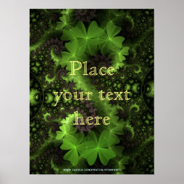 St Patrick Shamrock Fält Poster