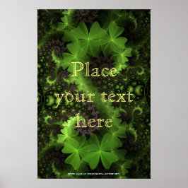 St Patrick Shamrock Fält Poster