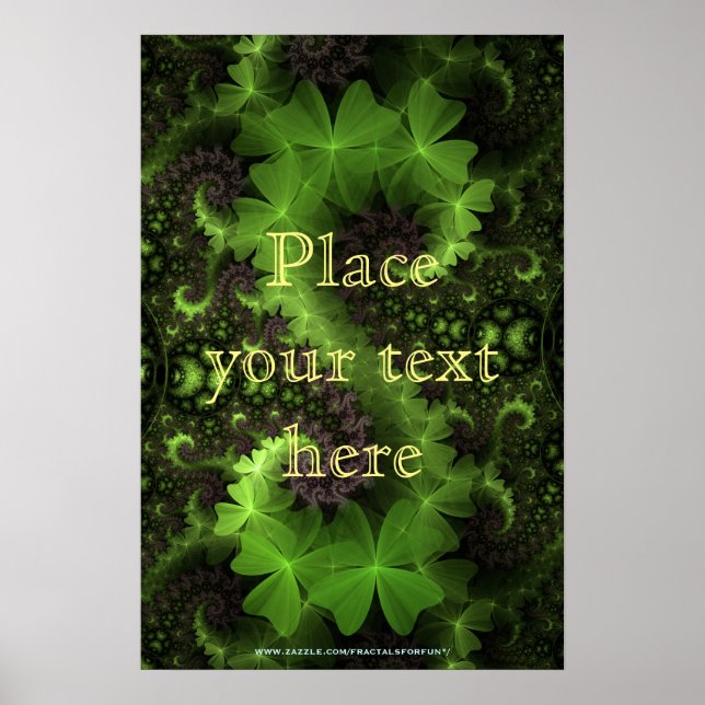 St Patrick Shamrock Fält Poster (Framsidan)