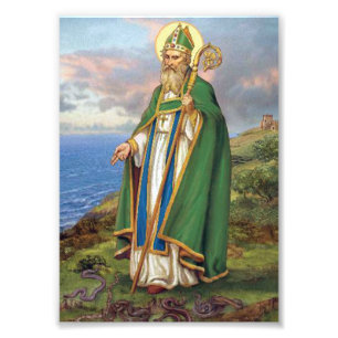ST PATRICK SKYDDSHELGON AV IRELAND. FOTOTRYCK