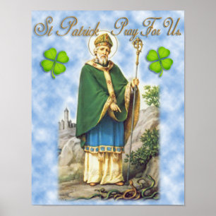 St Patrick skyddshelgon av Ireland. Poster