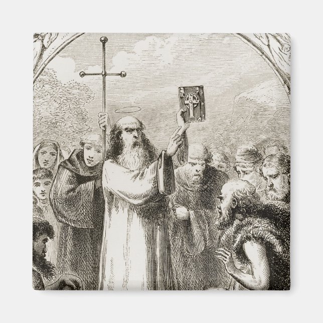 St. Patrick som visar Irlands folk de fyra Magnet (Framsidan)