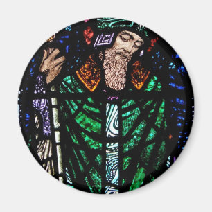 St. Patrick Stached Glass Magnet