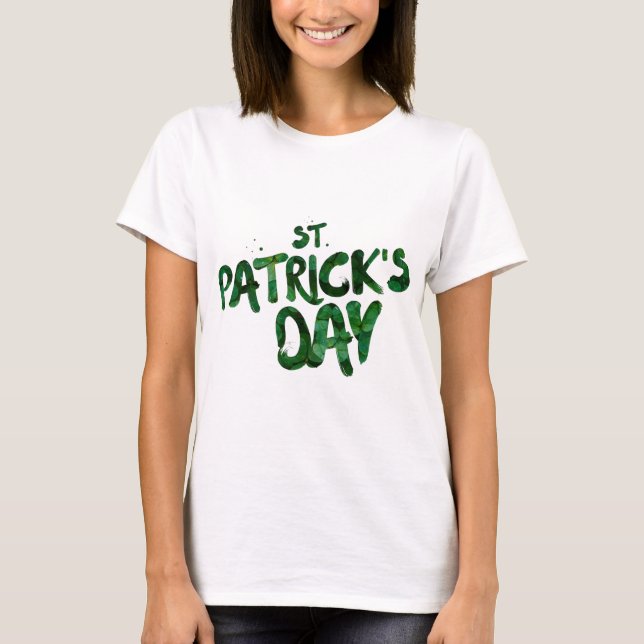 st-patrick-text t shirt (Framsida)