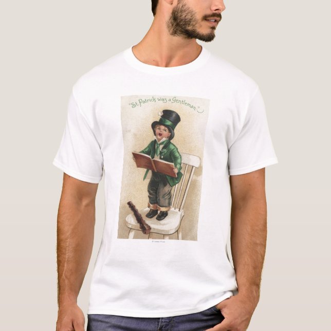 St Patrick var en gentleman Tee Shirt (Framsida)