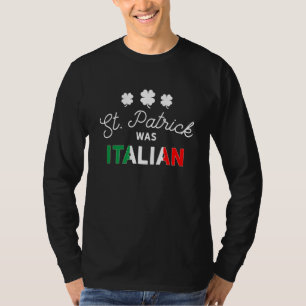 St Patrick var italiensk shirt Shamrock Irish T