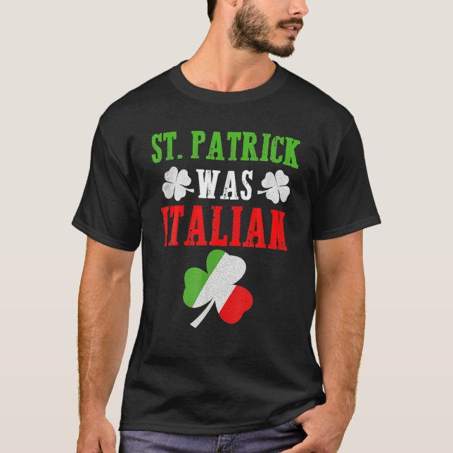 St Patrick var italiensk St patrick's day Funny Gi T Shirt (Framsida)