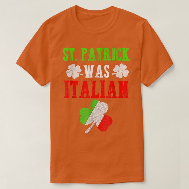 St Patrick var italiensk St patrick's day Funny Gi T Shirt (Design framsida)