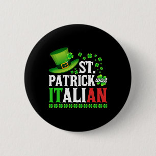 St Patrick var italiensk St patrick's day Hat Klöv Knapp