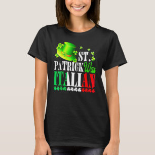 St Patrick var italiensk St patrick's day Hat Klöv T Shirt