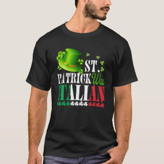 St Patrick var italiensk St patrick's day Hat Klöv T Shirt