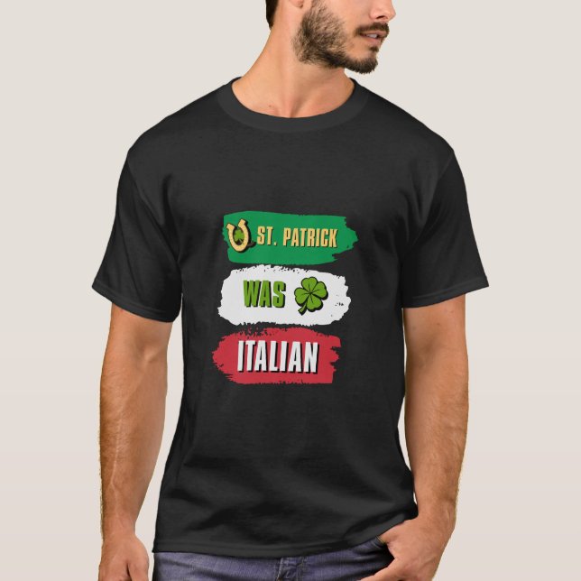 St Patrick var italiensk T Shirt (Framsida)