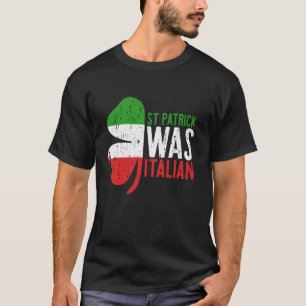 St Patrick var italiensk T Shirt Shamrock Italien 