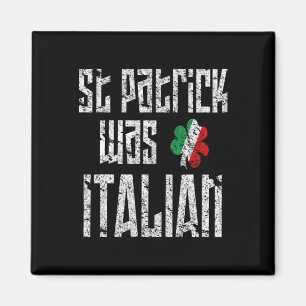St. Patrick var italienska St. Patricks Day Distre Magnet