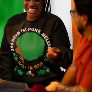 St Patricks 364 dagar jag är MELANIN I dag är jag T Shirt