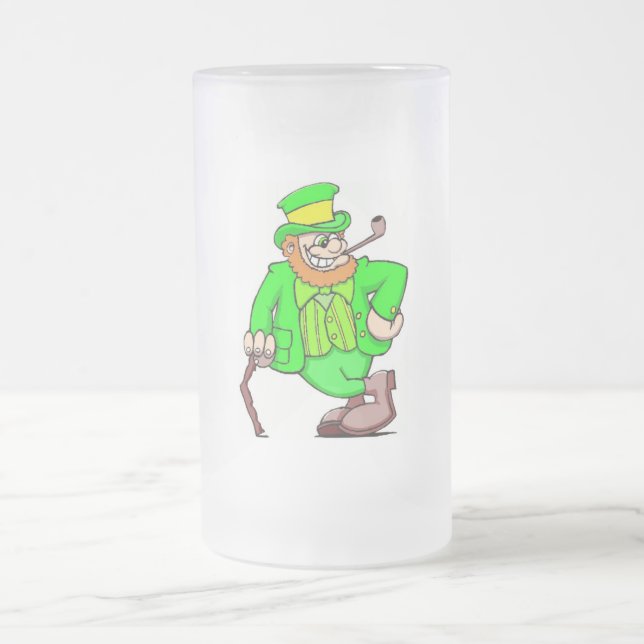 St. Patricks Anpassningsbar 16oz Frosted Mugg (Center)