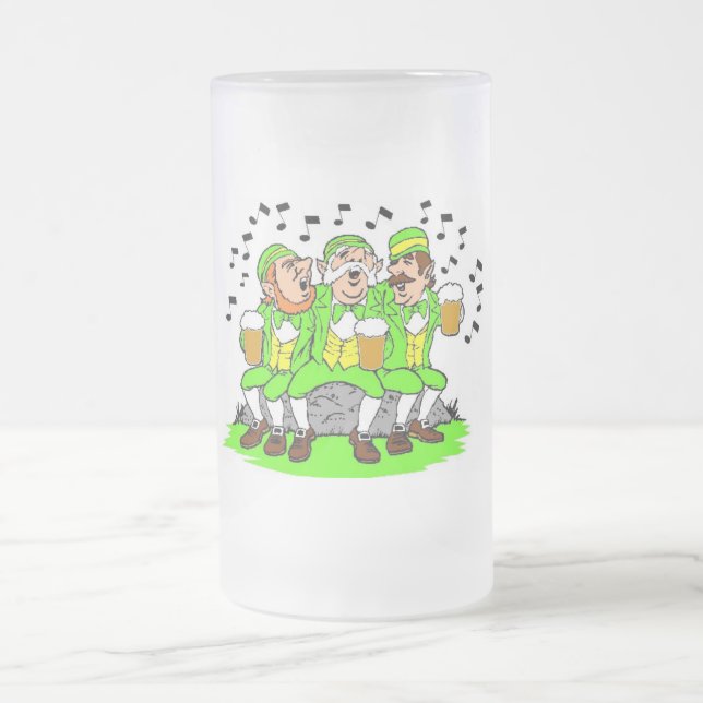 St. Patricks Anpassningsbar 16oz Frosted Mugg (Center)