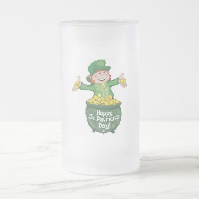 St. Patricks Anpassningsbar 16oz Frosted Mugg (Center)