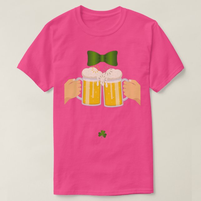 St Patricks Beer Älskare Irish Drinking Team T Shirt (Design framsida)