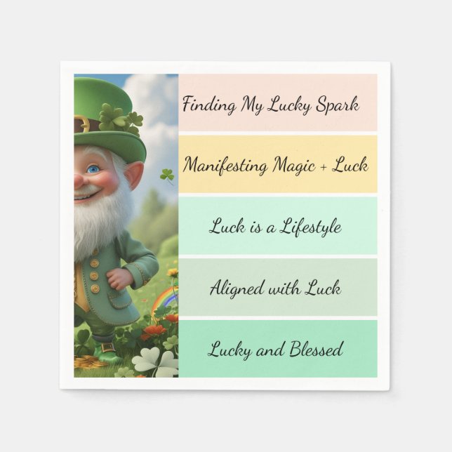 St. Patricks bekräftelse Pappersservett (Framsidan)