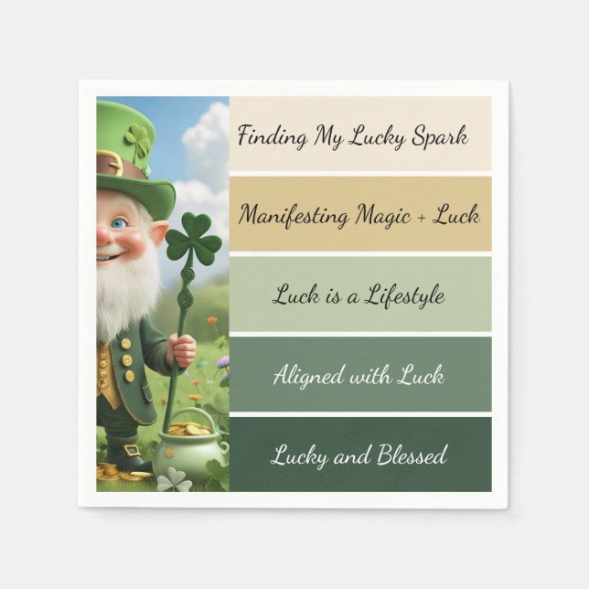 St. Patricks Bekräftelse Pappersservett (Framsidan)
