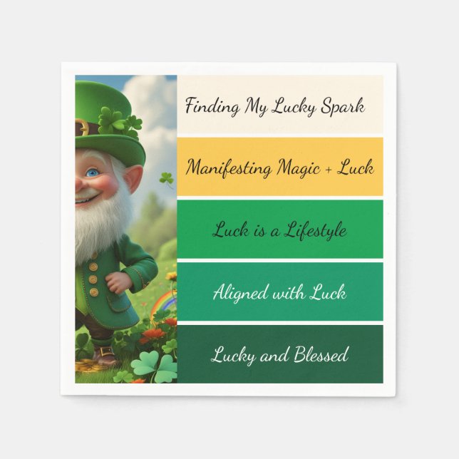 St. Patricks bekräftelse Pappersservett (Framsidan)