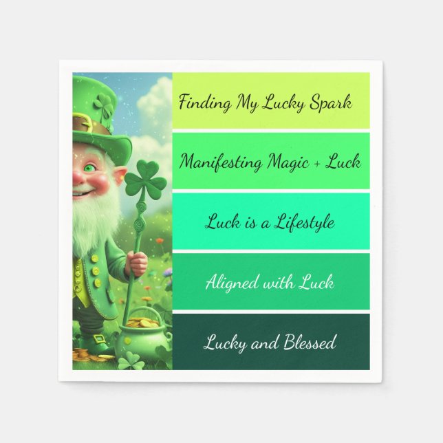 St. Patricks Bekräftelse Servetter (Framsidan)