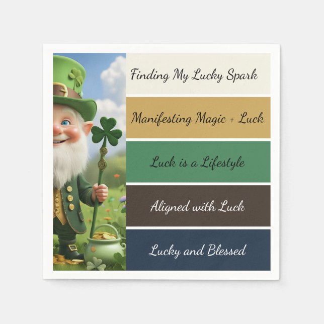 St. Patricks bekräftelsenappar Pappersservett (Framsidan)