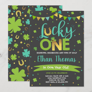 St. Patrick's Birthday-inbjudan Lucky One Party Inbjudningar
