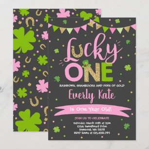 St. Patrick's Birthday-inbjudan Lucky One Party Inbjudningar