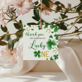 St Patricks Birthday Lucky One Gift Märkre Gåvor Etiketter