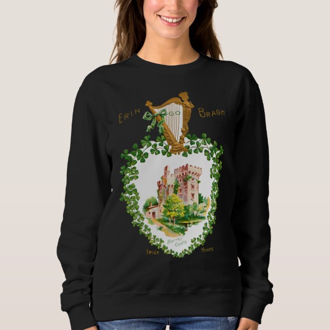 St Patrick's Blarney Castle Ireland Erin Go Bragh T Shirt (Framsida)