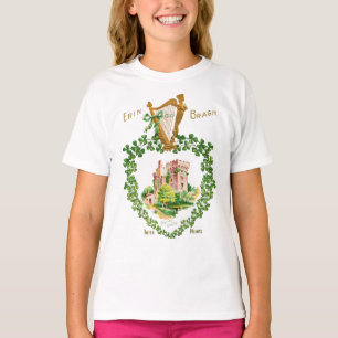 St Patrick's Blarney Castle Irish Harp of Erin T Shirt