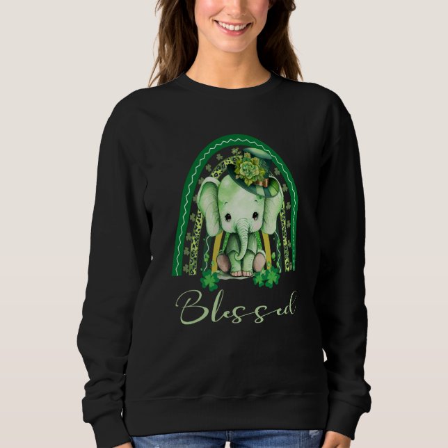St Patrick's Blessed Rainbow Adorable Christian El T Shirt (Framsida)