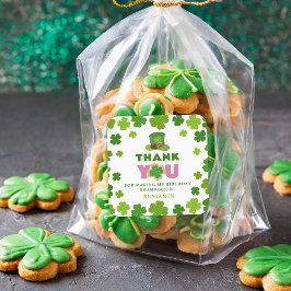 St. Patrick's Boy Birthday Klöver Tack Fyrkantigt Klistermärke
