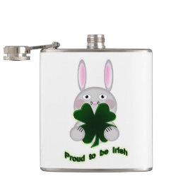 St. Patricks Bunny Proud som ska bli Irish Shamroc Fickplunta