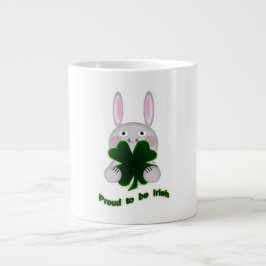 St. Patricks Bunny Proud som ska bli Irish Shamroc Jumbo Mugg