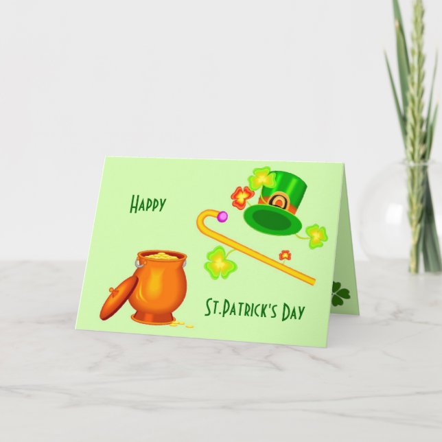 St. Patrick's Card Kort (Framsida)