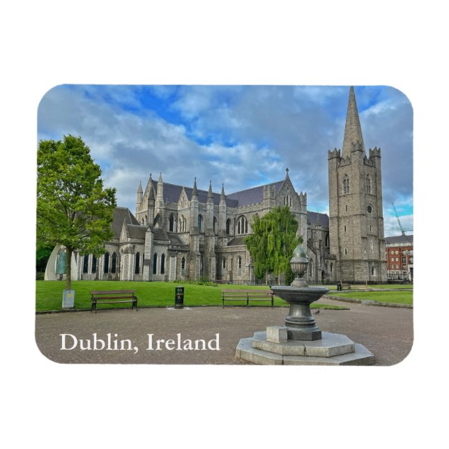 St. Patrick's Cathedral Dublin, Ireland Magnet 2 (Horisontell)