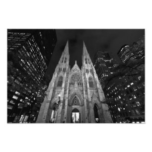 St. Patrick's Cathedral, New York City Photo Print Fototryck