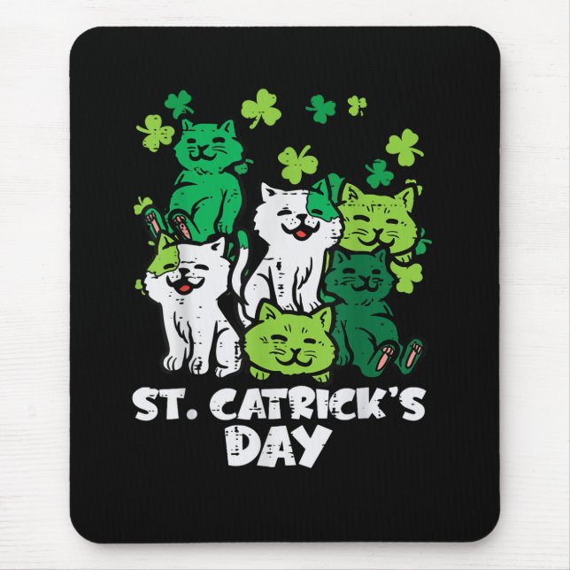 St Patricks Catricks Day Cats Saint Pattys Musmatta (Framsidan)