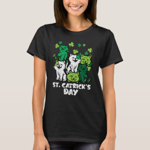 St Patricks Catricks Day Cats Saint Pattys Women G T Shirt