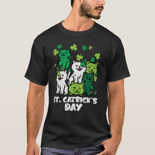 St Patricks Catricks Day Cats Saint Pattys Women G T Shirt