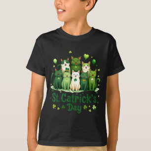 St Patricks Catricks Day Katter Saint Pattys Kvinn T Shirt
