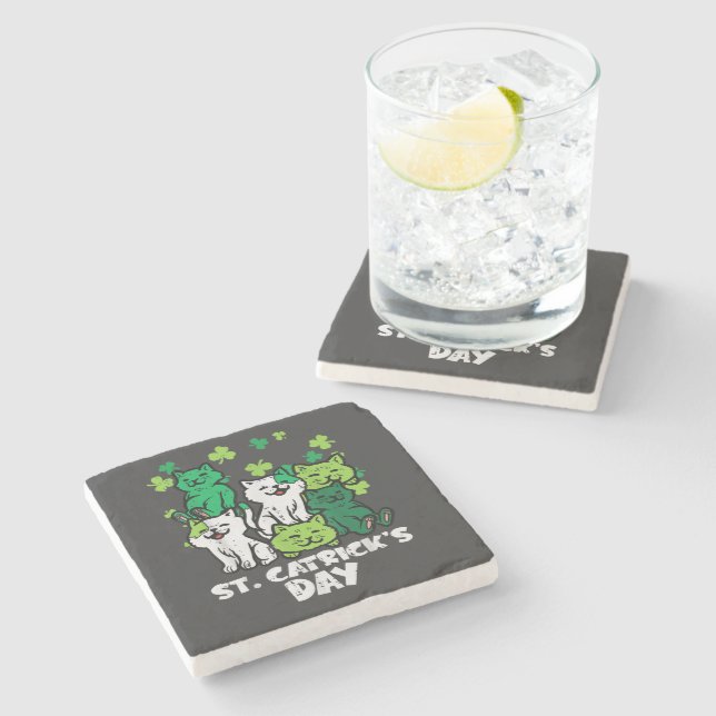 St Patricks Catricks Day Katter Saint Pattys Stenunderlägg (Sidan)