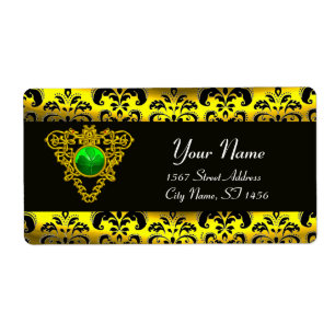 ST PATRICK'S CELTIC HEART BLACK AND GULD DAMASK FRAKTSEDEL